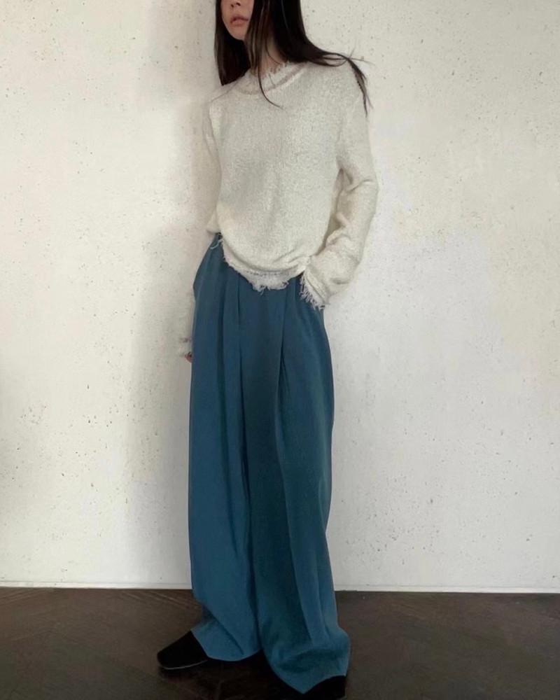 (막장SALE) THE WAVE 더웨이브 스튜디오 소프트 와이드 슬랙스 팬츠 (3color)