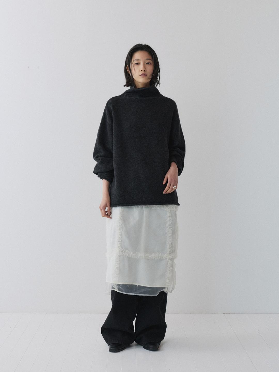 Fairy Sheer Layered Frill Skirt, Cream