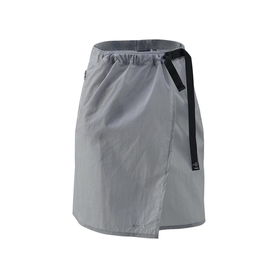 Hiker Light Weight Wrap Skirt - Light Gray