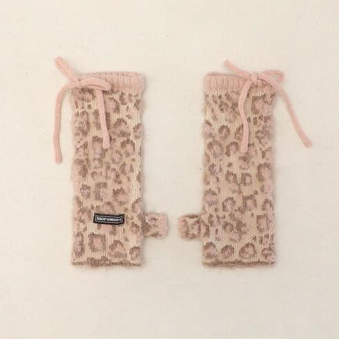 Moromoro leopard angora sleeve