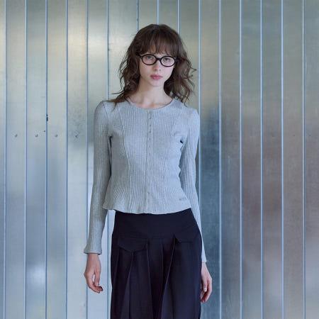 이런 상품 어때요? [쥬시쥬디] J스냅포인트골지티셔츠(ON) JYTS62AA