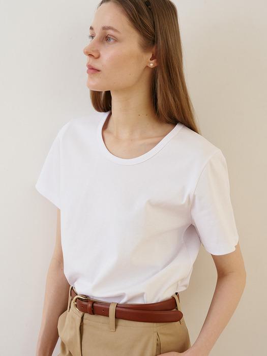Round Neck Basic Tee_3color