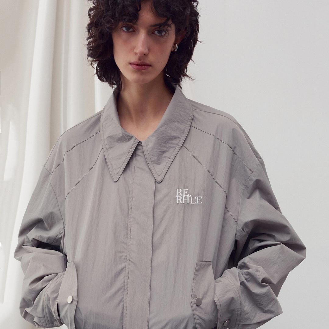 LOGO-EMBELLISHED BOMBER JUMPER KHAKI BEIGE