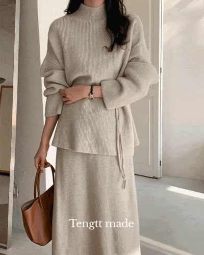 [블프특가🖤][맥시롱][니트셋업/니트투피스/니트스커트세트] 겨울 맥시 니트 투피스 NT141