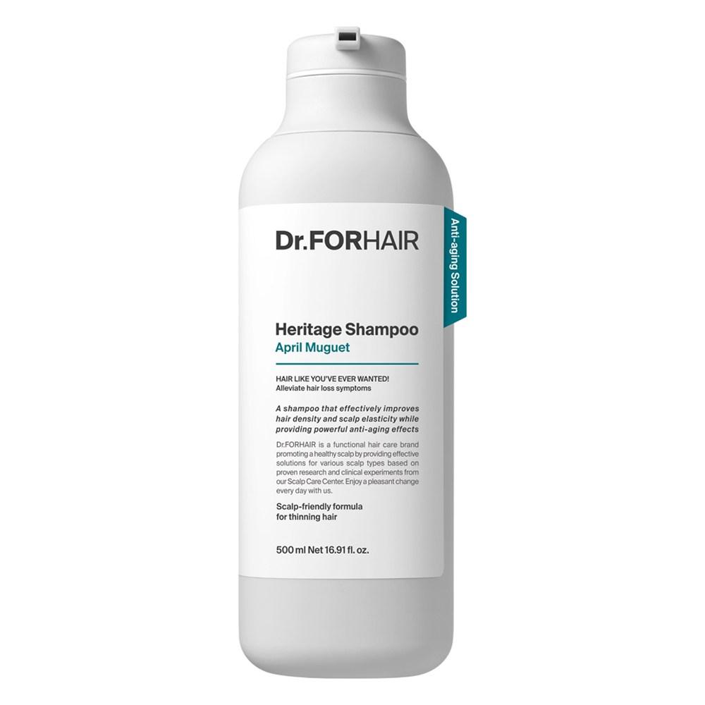 닥터포헤어 두피 안티에이징 헤리티지 샴푸 에이프릴 뮤게향, 500ml, 1개 - 샴푸 | 쿠팡