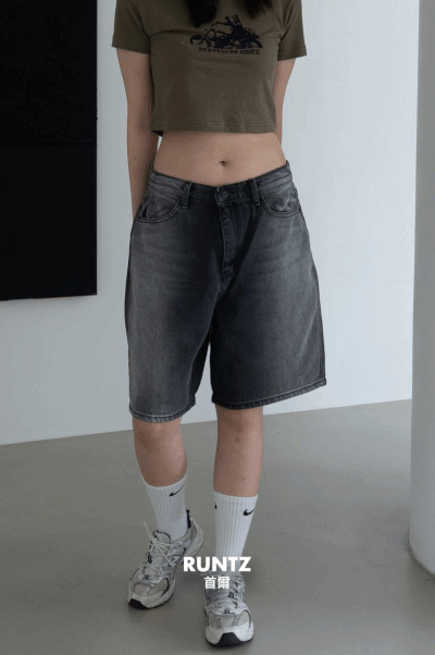 90s VINTAGE DENIM SHORTS - 런츠