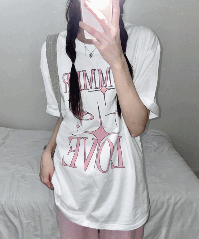 [unisex] 스파크 러브 빈티지 오버핏 반팔 (3color)