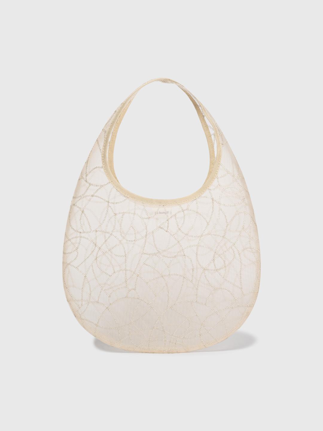 mini bor mesh bag(beige)