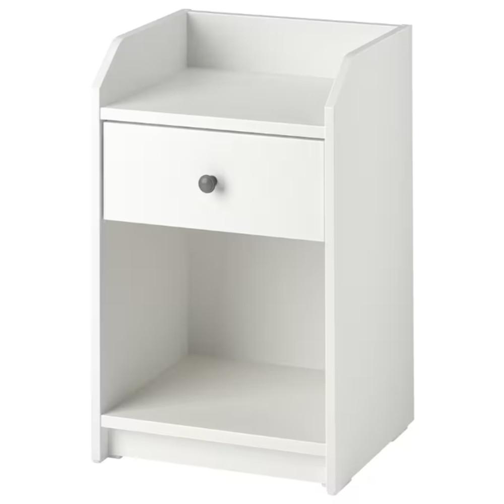 이케아 HAUGA 하우가 침대협탁 화이트 40x36cm 804.889.64