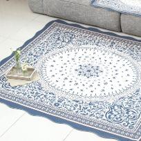 페르시안 블루 워셔블 자카드 카페트 점보특대200x230