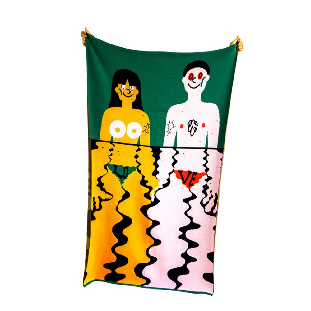 The pool 수영장 -그레이쥬스 아트블랭킷 소프트폴리 100% 담요