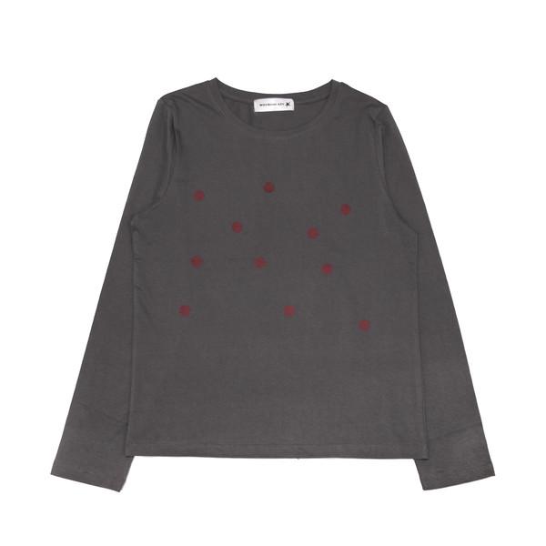 DOTS L/S ( CHACOAL )