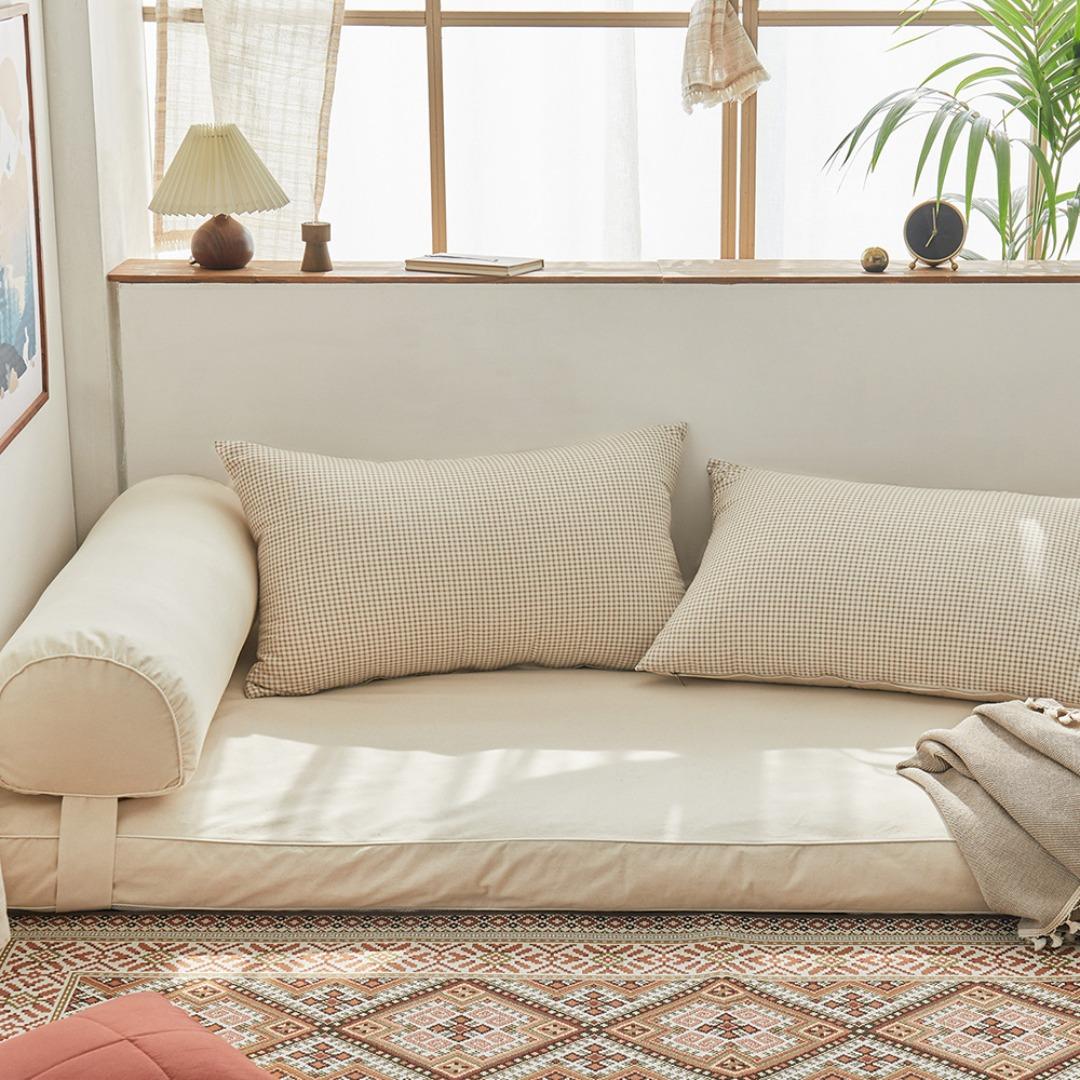 클래식 순면 옥스포드 대방석세트 (+팔걸이 옵션)