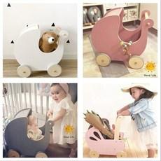 원목 유모차 모형 촬영 소품장난감 5종45cm