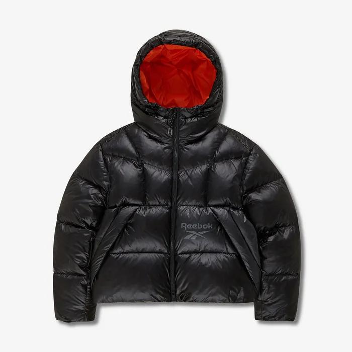 펌프 크롭 다운 자켓(W) - 블랙