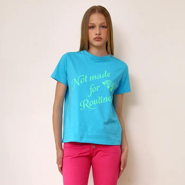 ROSE GRAPHIC TEE, SKY BLUE