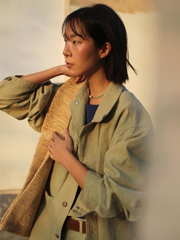 (재진행) NORFOLK LINEN ENSEMBLE GARDNER JACKET, SAGE