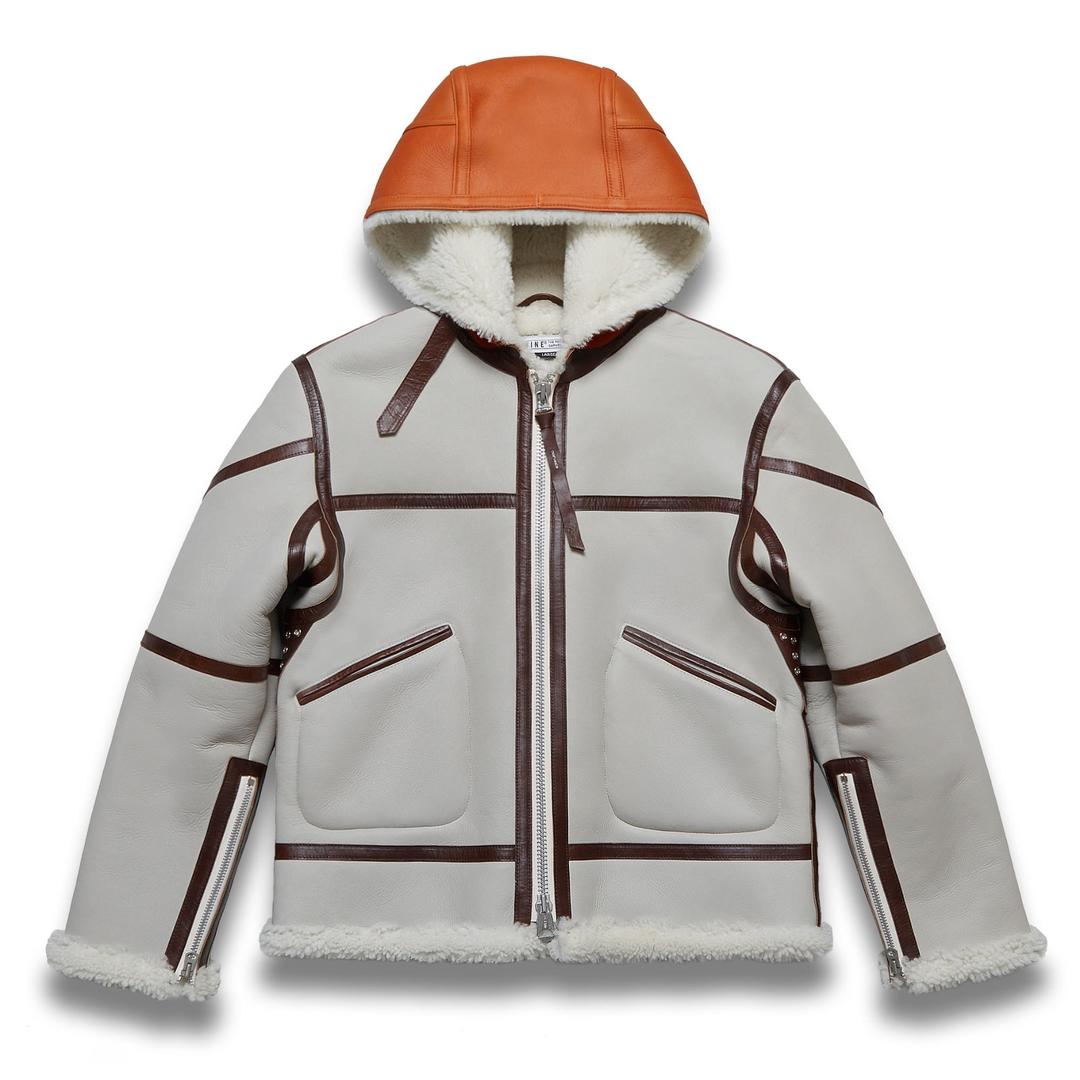 DV.LOT 619  Type U.K RAHD Mouton Jacket -Ivory/Orange-