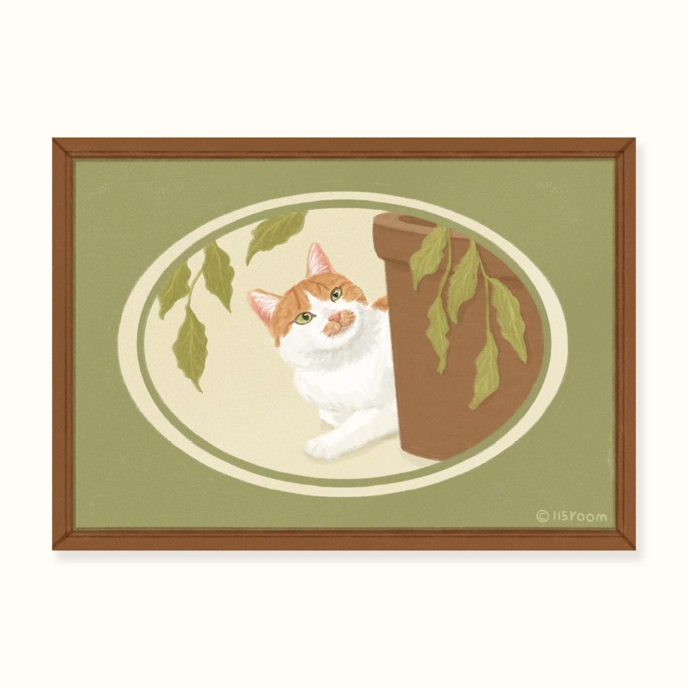 나의 집 액자포스터 (고양이)