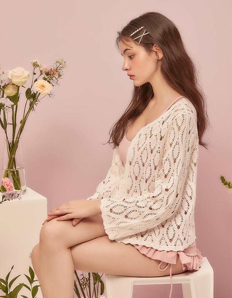 레일라 크로셰 커버업 가디건