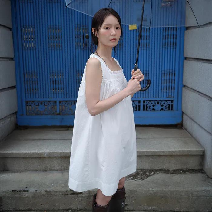 LACE SQUARE NECK MINI DRESS, WHITE