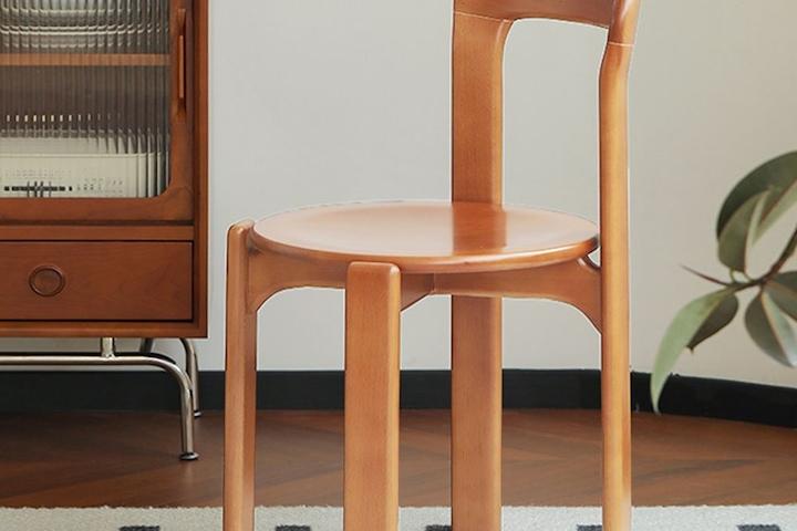 레이븐 빈티지 원목 인테리어 식탁 의자 4colors