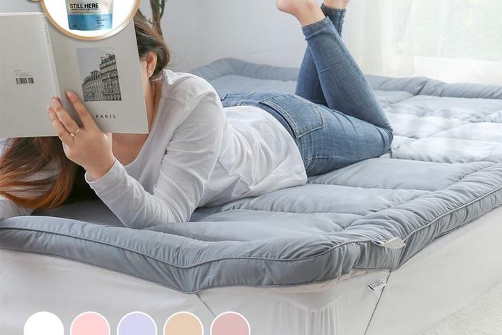 [20%쿠폰+사은품] 알러지케어 고정밴드 드림웰 토퍼 SS/Q/K 10컬러