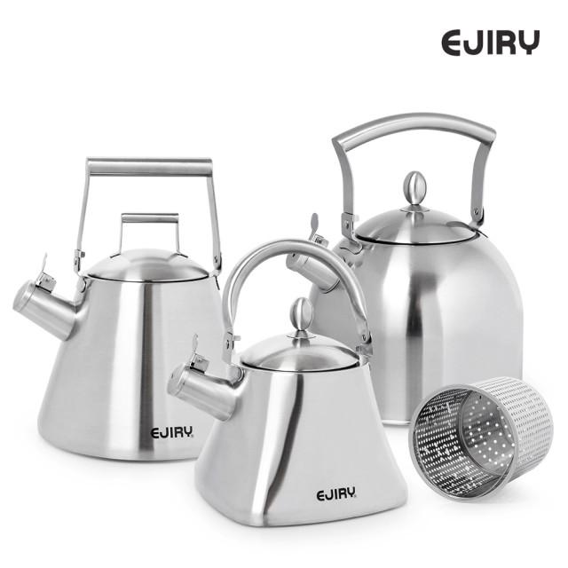 스텐 304 에지리 휘슬 스텐 주전자 6L 4L 3L 차망 인덕션 / 난로 캠핑용 차 대용량