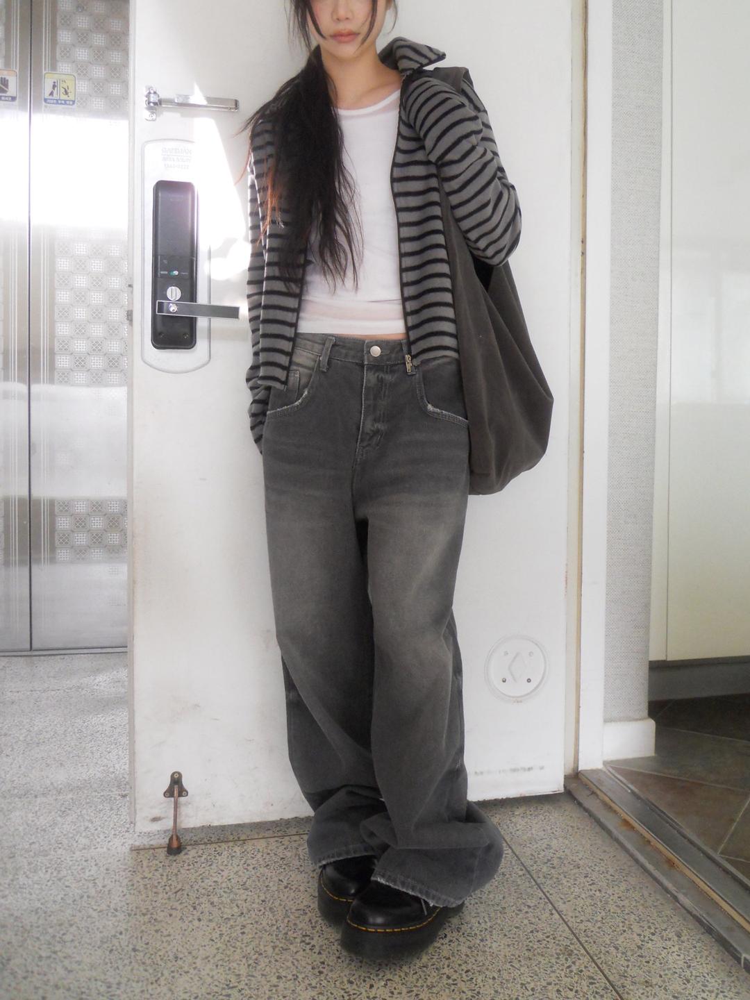 sunday denim pants grey