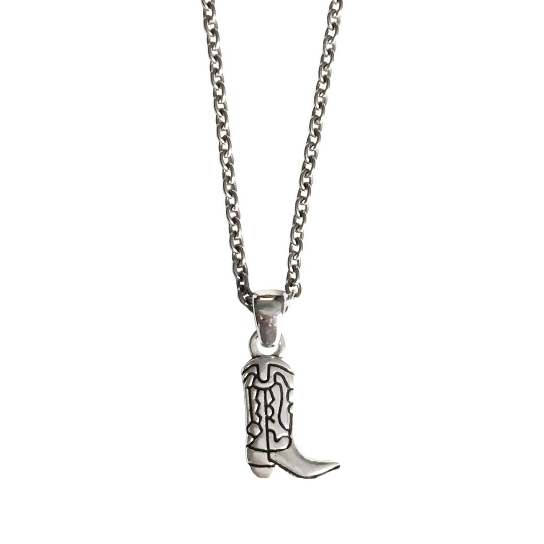 western boots necklace