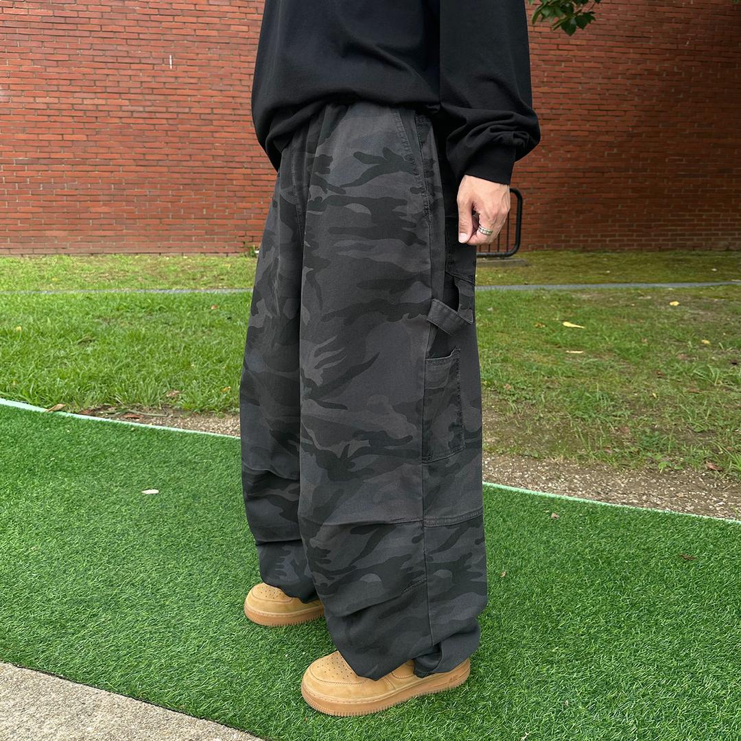 밀리터리 벌룬 핀턱 카펜터 팬츠 (2color)