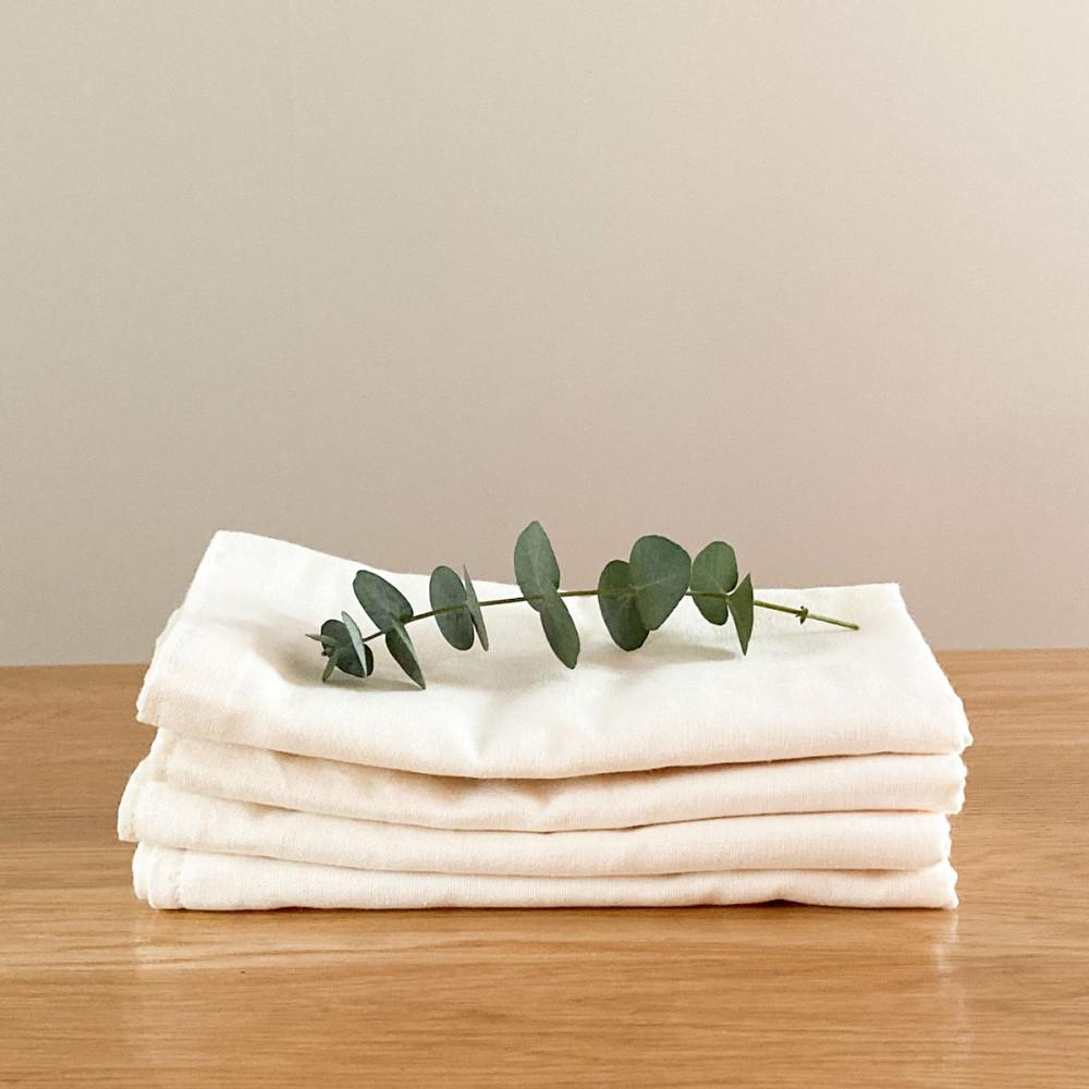 오랜 강화 소창행주 2겹 소형 정련안함 (국내산 무형광 면사) 10+1  oren 먼지없는 주방 그릇닦는 친환경 포장