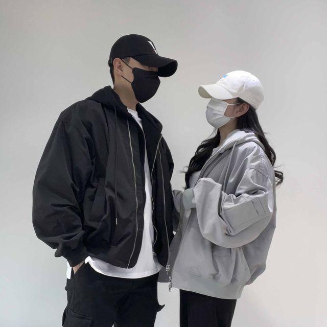 [남녀공용 항공점퍼] 후드탈부착 항공점퍼 후드점퍼 후드항공점퍼 후드 항공점퍼 후드 항공 점퍼 남여공용 커플룩 커플티 커플점퍼 커플자켓 커플아우터 커플항공점퍼