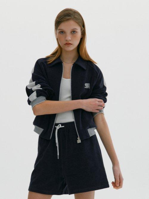 RB Sports Retro Terry Track Zip-Up Navy