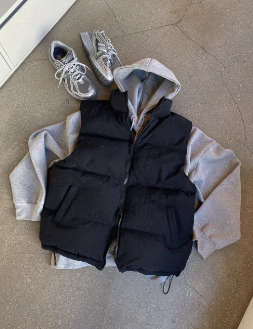 하우 데일리 투웨이 패딩조끼 (5color)
