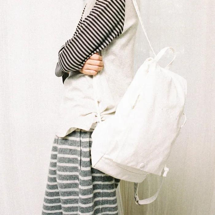 FLAP COVER BACKPACK [WHITE]