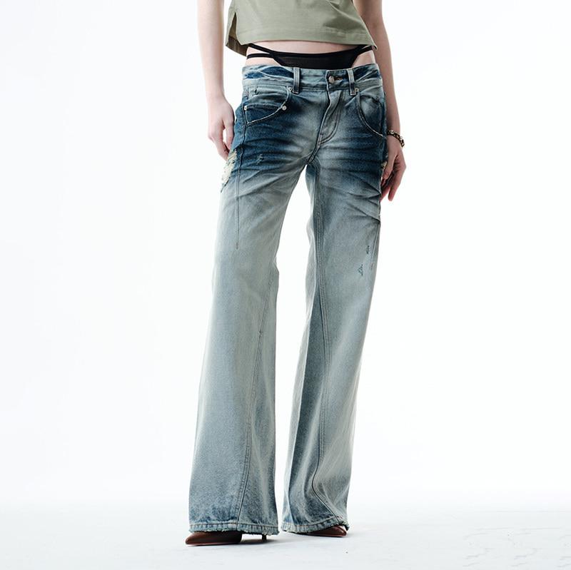 (3월 2일 순차배송)INES JEANS (BLUE)