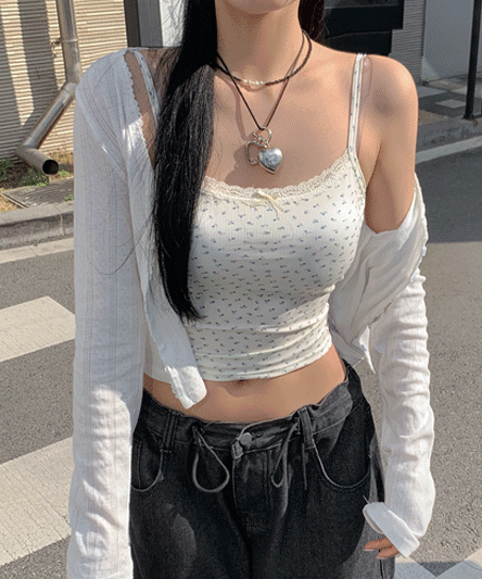 [문의폭주🌸] 데일리솔 레이스 코튼 펀칭 여름 가디건-2color