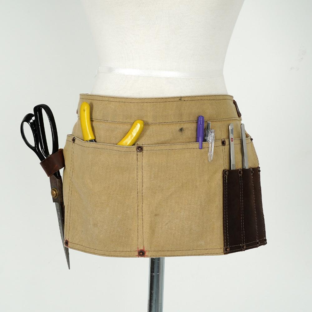 바리스타앞치마 공방 미술 플로리스트 애견 주방 카페 작업용 미니 허리 앞치마