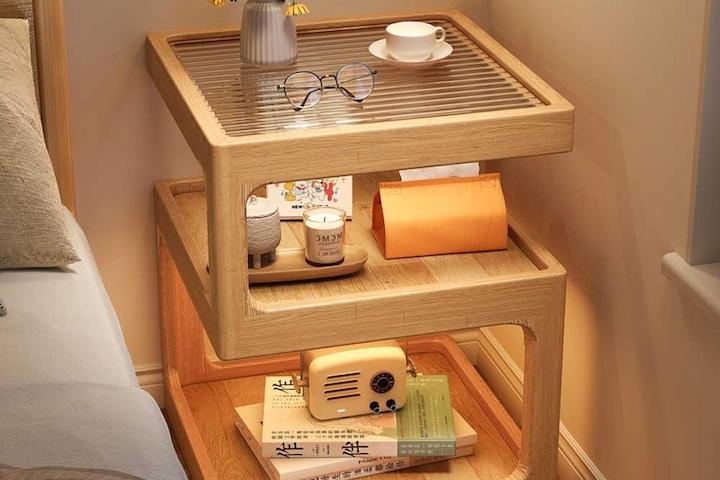 신규 월넛색상 추가! 모던 우드 사이드 테이블 침대 협탁 3color