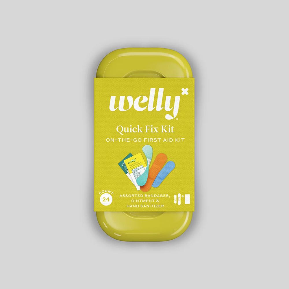 welly bandages 웰리 패브릭 패션 키즈 방수 습윤 밴드 반창고 틴케이스 8종, G. 퀵픽스키트-2..., 1개