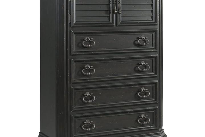 엔틱수입가구 원목 빈티지블랙 5단서랍장 HC600 침실수납장