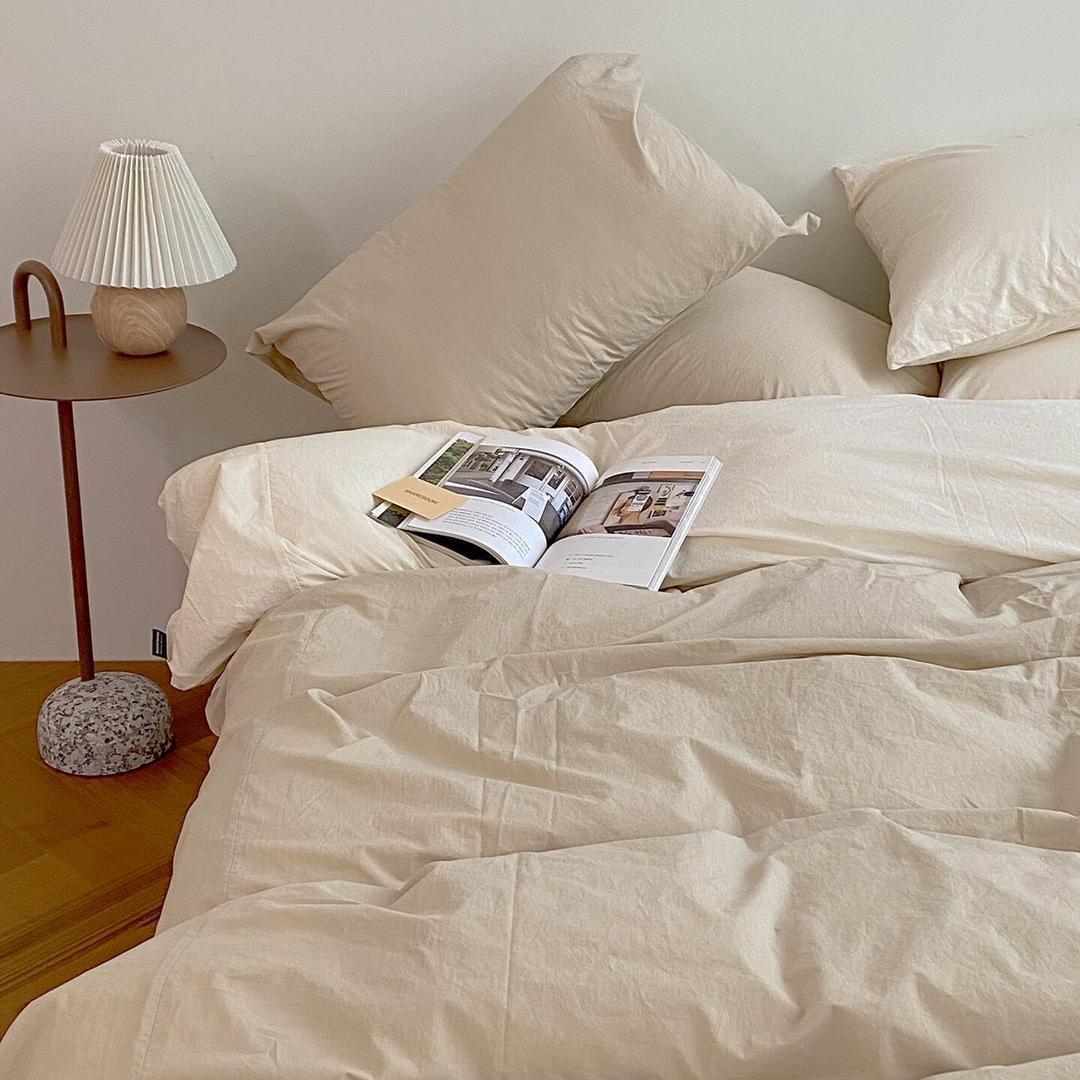 딥 소프트 100수 고밀도 호텔침구 - 밀크베이지 (S/Q/K)