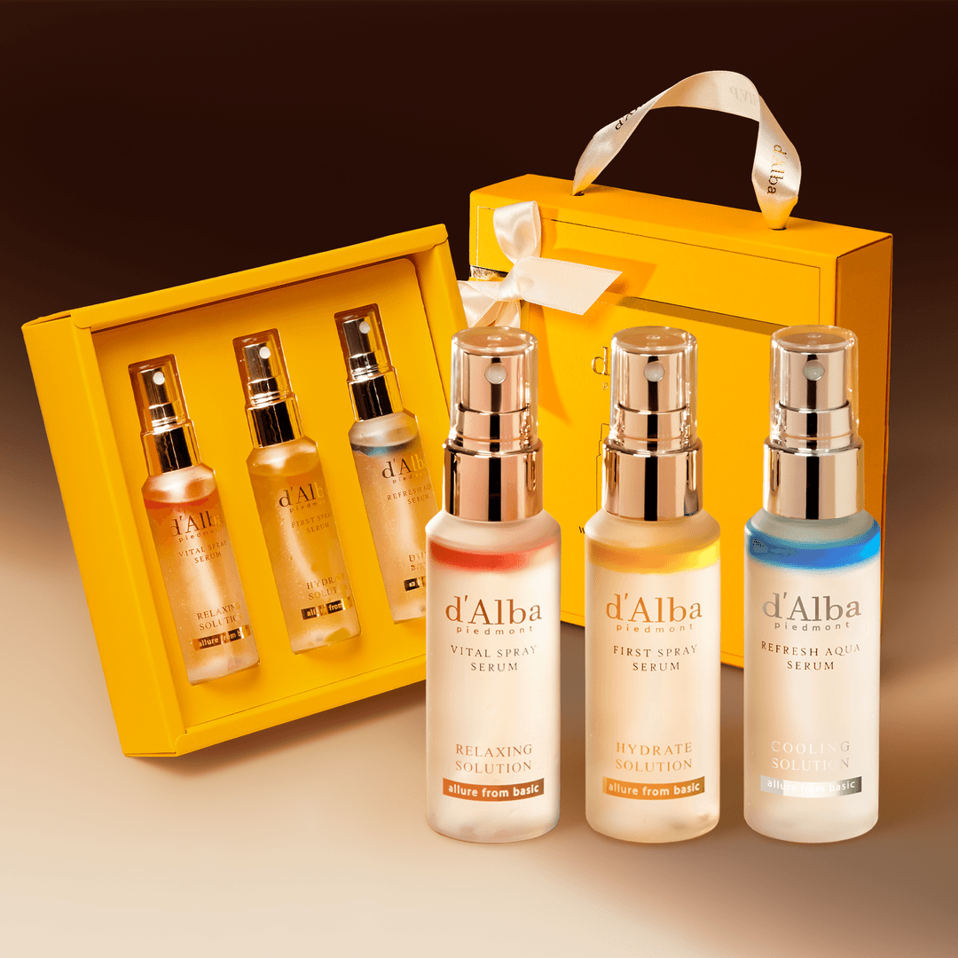 [단독/선물포장] '수분&진정&쿨링' 달바 화이트 트러플 3 솔루션 기프트 박스 (미스트 52ml*3)