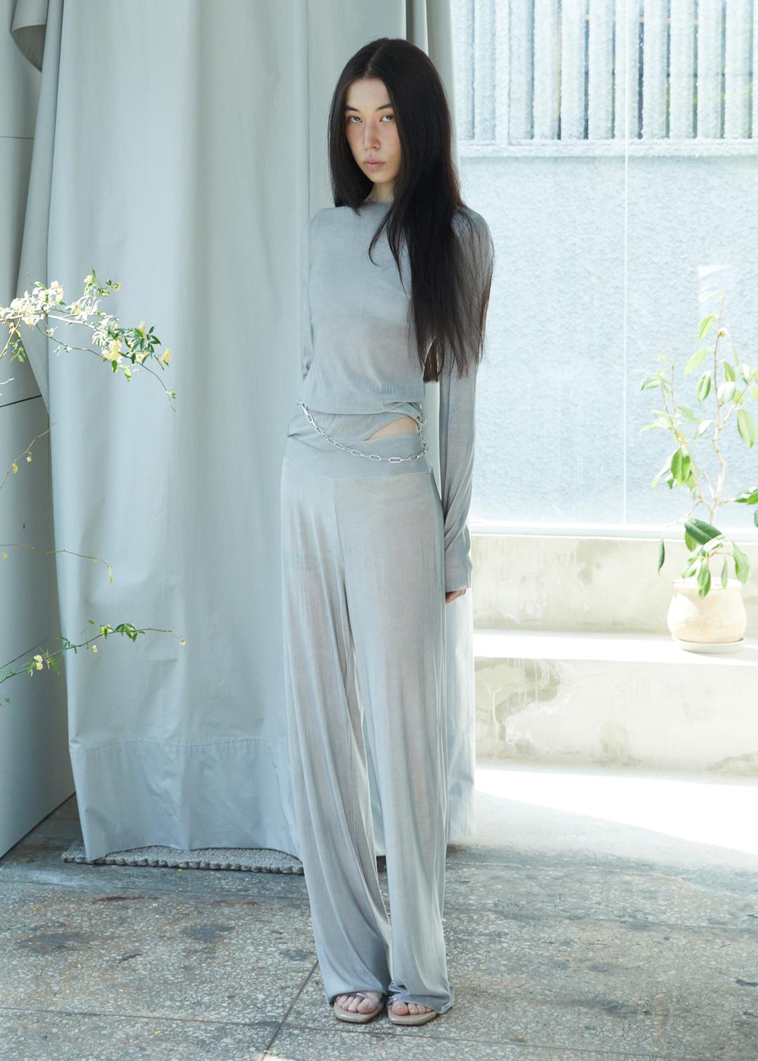 WATER PANT in ice gray