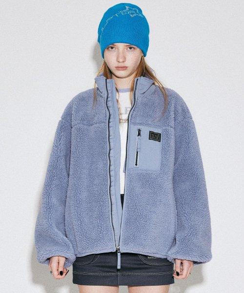 Comfy Sherpa Jacket Baby Blue