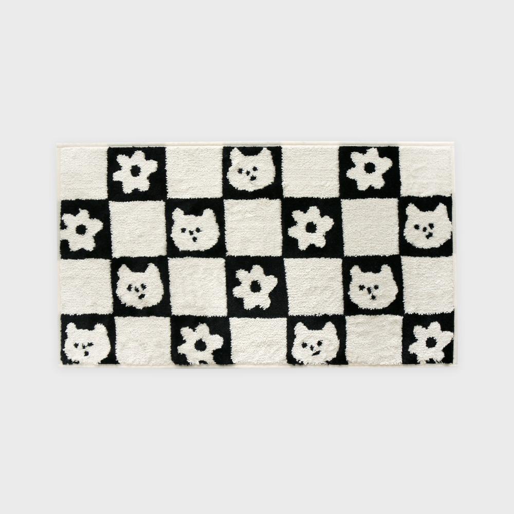 black gummy checkerboard 발매트