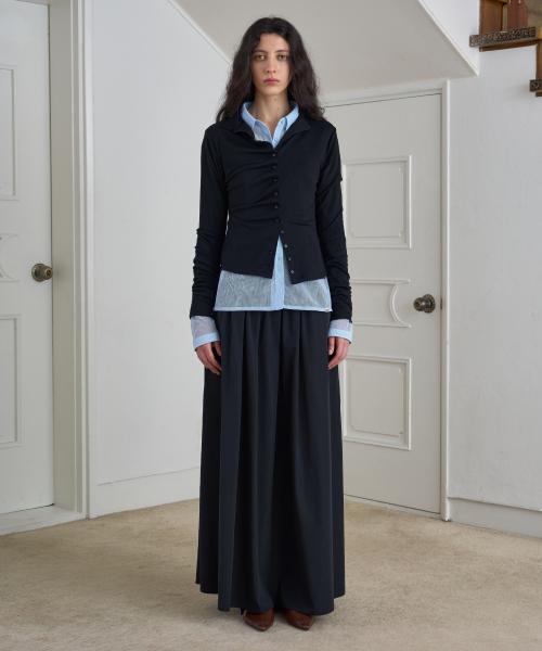 Flare Maxi Skirt / Black