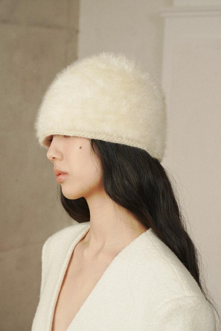 Shearling Alpaca Hat