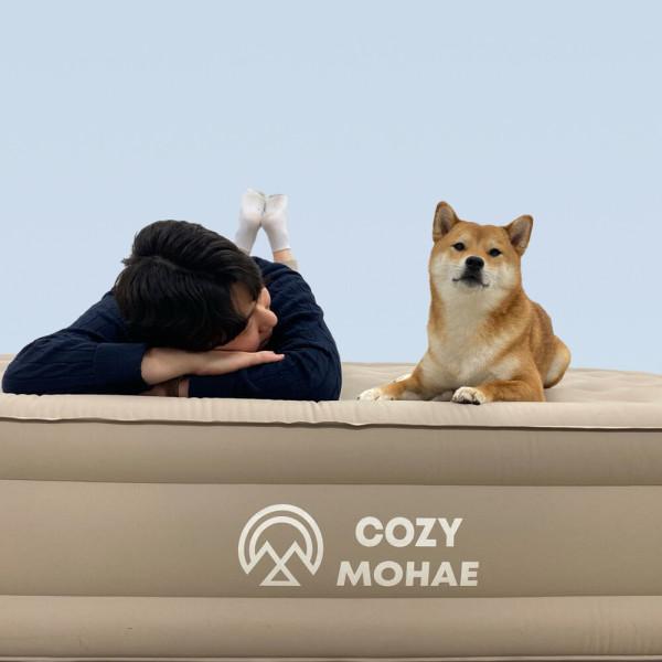 에어매트 캠핑 자충 매트 매트리스 더블 텐트 38cm